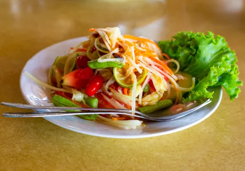 pasta y vegetales